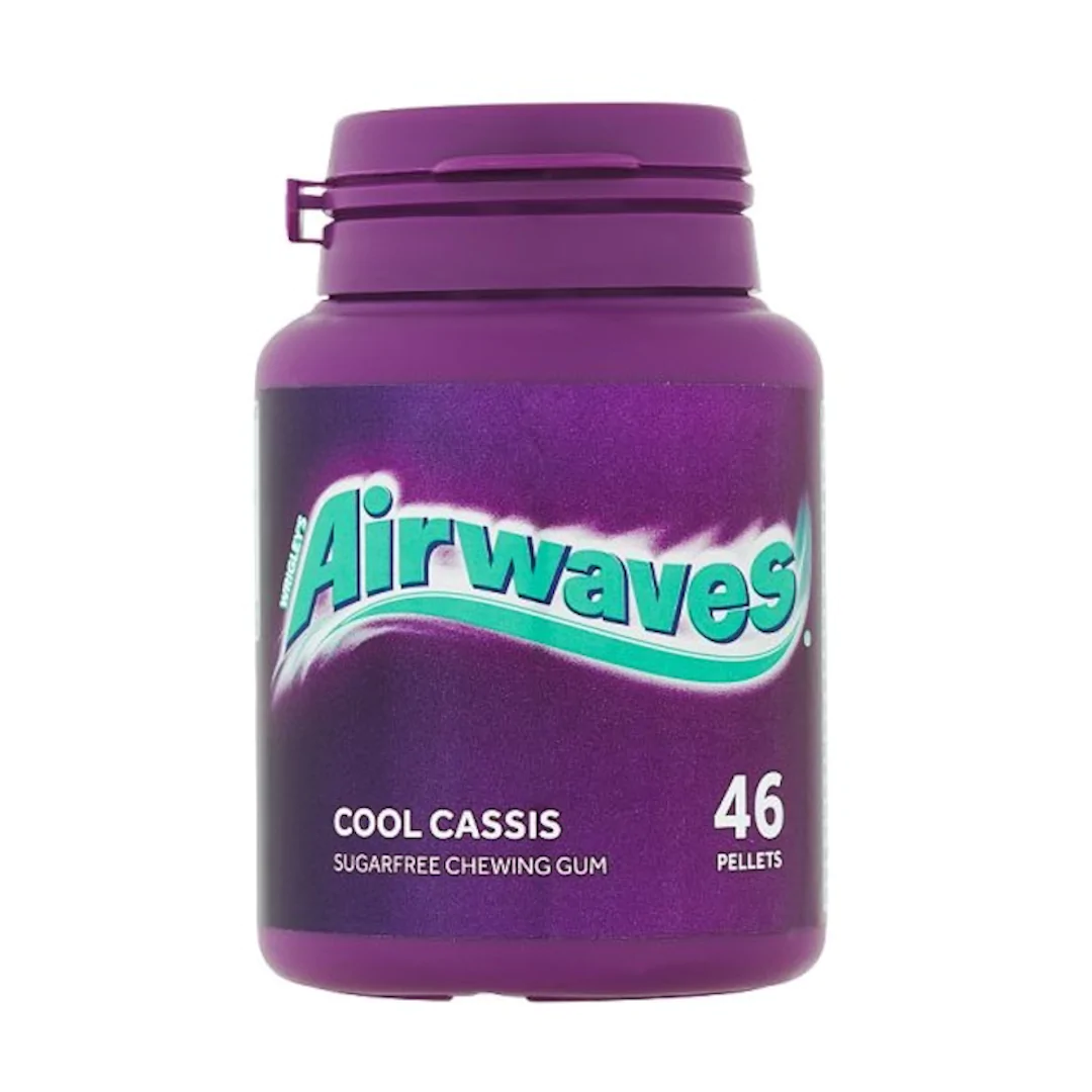 Airwaves Cassis Bottle Chewing Gum 64g (46pcs)